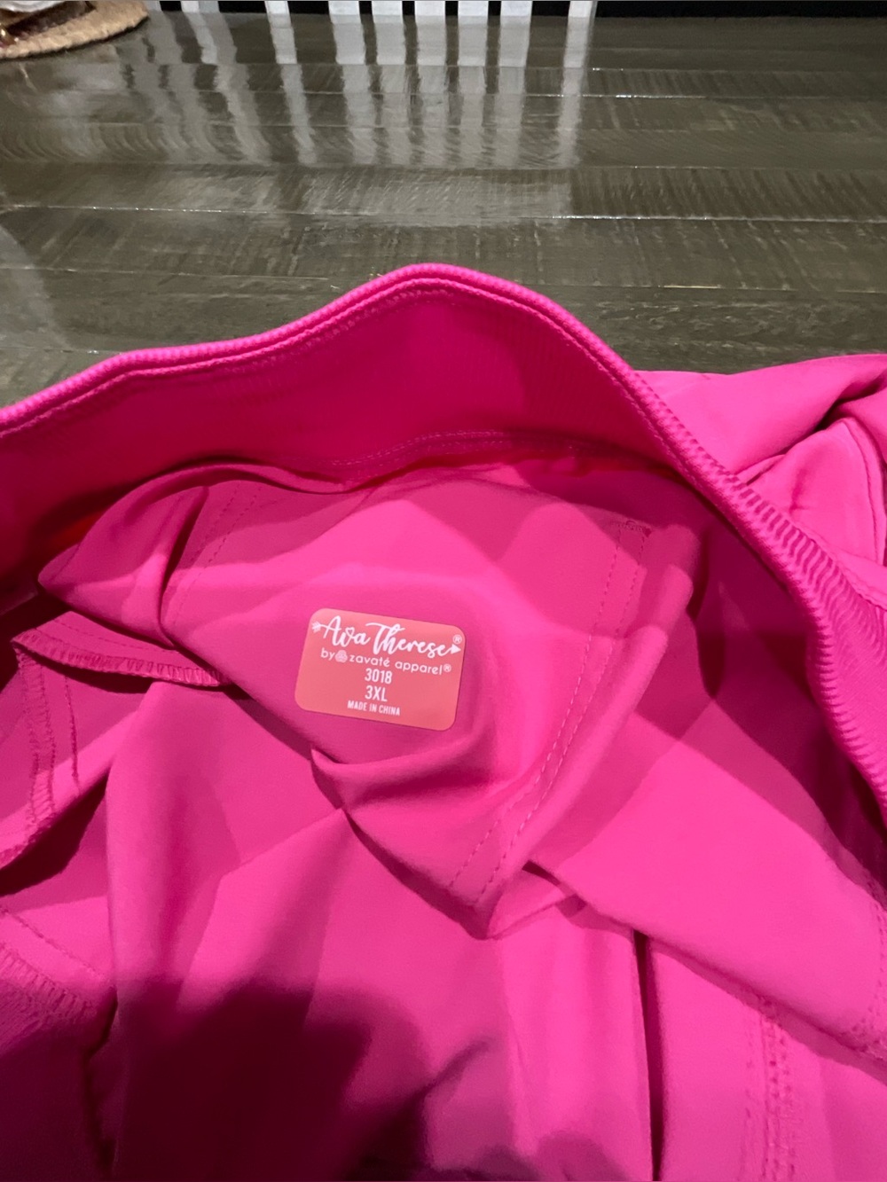 Scrubs pants for women Bright Hot Pink Straight-Leg Pants - Picture 6 of 6